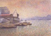 Georges Lemmen View of the Thames (nn02) Sweden oil painting reproduction